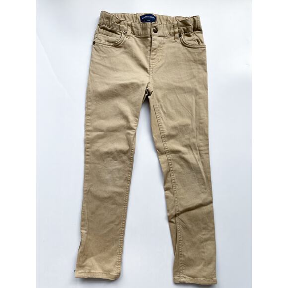 Girl's Ralph Lauren Khaki Pants Zip Ankle Size 6x - Picture 1 of 5